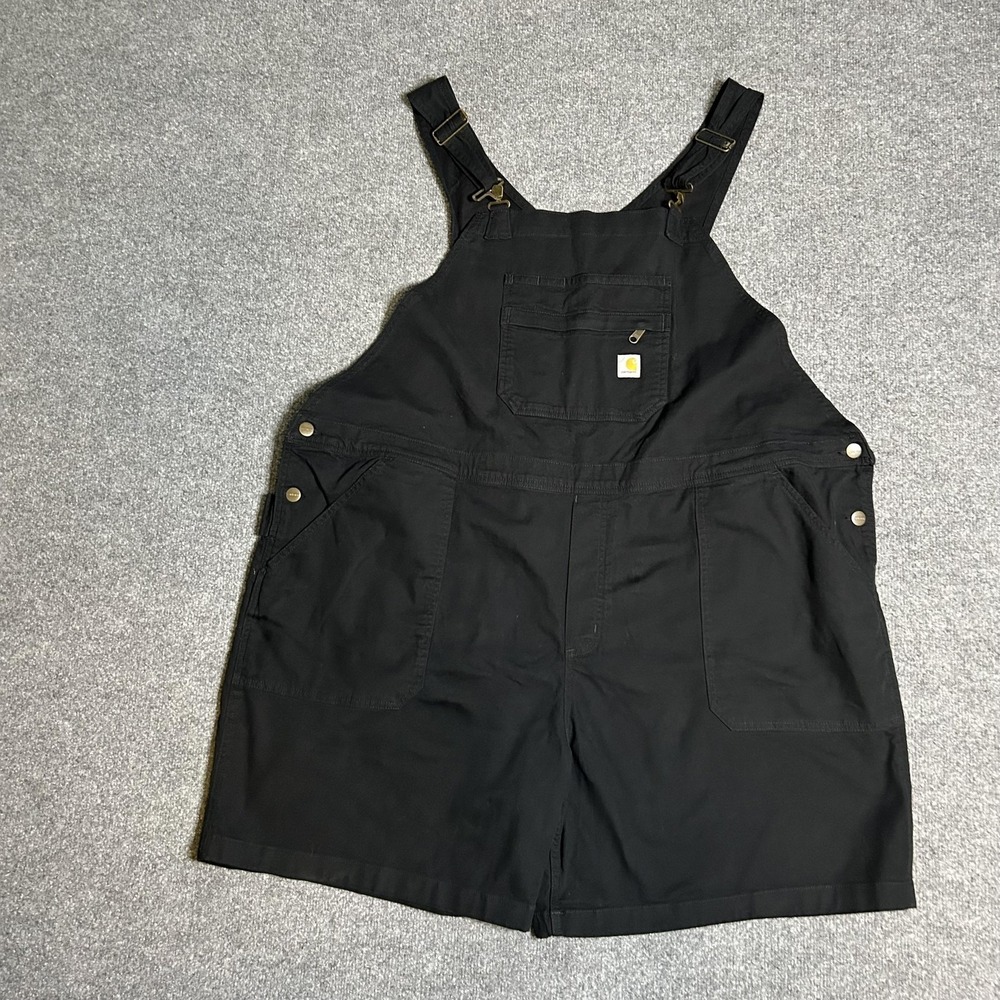 Carhartt Black Short Bib Overalls Romper